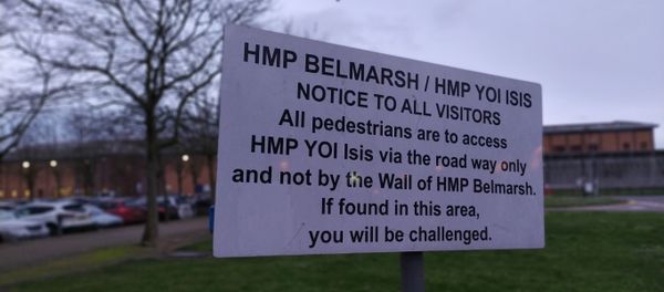 Belmarsh Prison sign Belmarsh Prison sign - Sputnik International