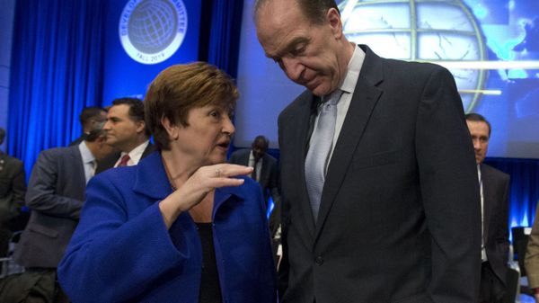 IMF Managing Director Kristalina Georgieva and World Bank President David Malpass at the World Bank/IMF Annual Meetings in Washington - Sputnik International