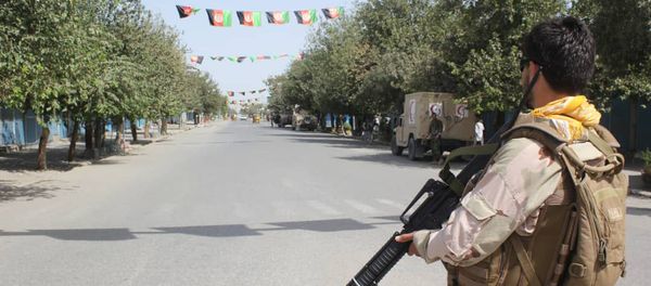 Afghan security forces stand guard during a fight against Taliban fighters in Kunduz province north of Kabul, Afghanistan, Saturday, Aug. 31, 2019 Afghan security forces stand guard during a fight against Taliban fighters in Kunduz province north of Kabul, Afghanistan, Saturday, Aug. 31, 2019 - Sputnik International
