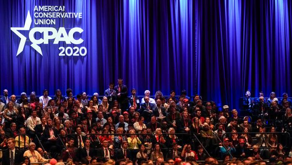 People listen at the Conservative Political Action Conference (CPAC) annual meeting at National Harbor in Oxon Hill, Maryland - Sputnik International