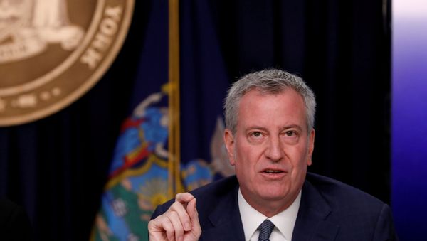 New York City Mayor Bill de Blasio is seen at a news briefing in the Manhattan borough of New York City, New York, U.S., March 2, 2020 - Sputnik International