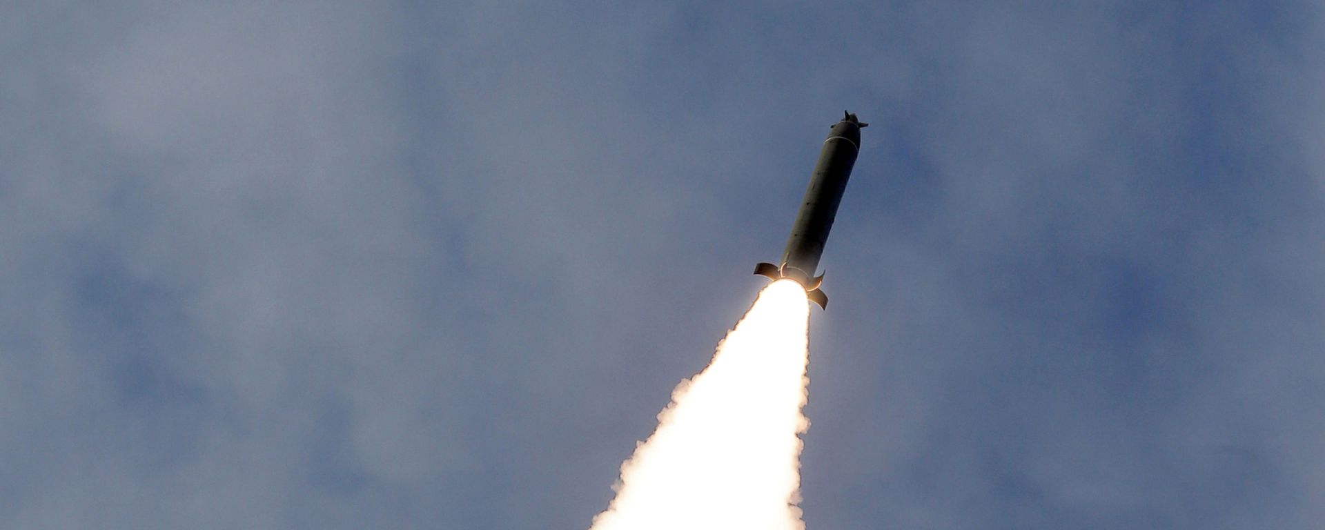 A missile is seen as North Korean leader Kim Jong-Un visits a drill of long-range artillery sub-units of the Korean People's Army, in North Korea in this image released by North Korea's Korean Central News Agency (KCNA) on March 2, 2020 A missile is seen as North Korean leader Kim Jong-Un visits a drill of long-range artillery sub-units of the Korean People's Army, in North Korea in this image released by North Korea's Korean Central News Agency (KCNA) on March 2, 2020 - Sputnik International, 1920, 19.10.2021