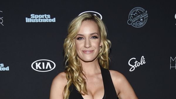 Professional golfer Paige Spiranac attends the 2018 Sports Illustrated Swimsuit Issue launch party at Magic Hour at Moxy NYC Times Square on Wednesday, Feb. 14, 2018, in New York. - Sputnik International
