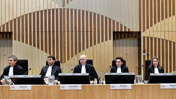 Judges attend the criminal trial against four suspects Judges attend the criminal trial against four suspects - Sputnik International
