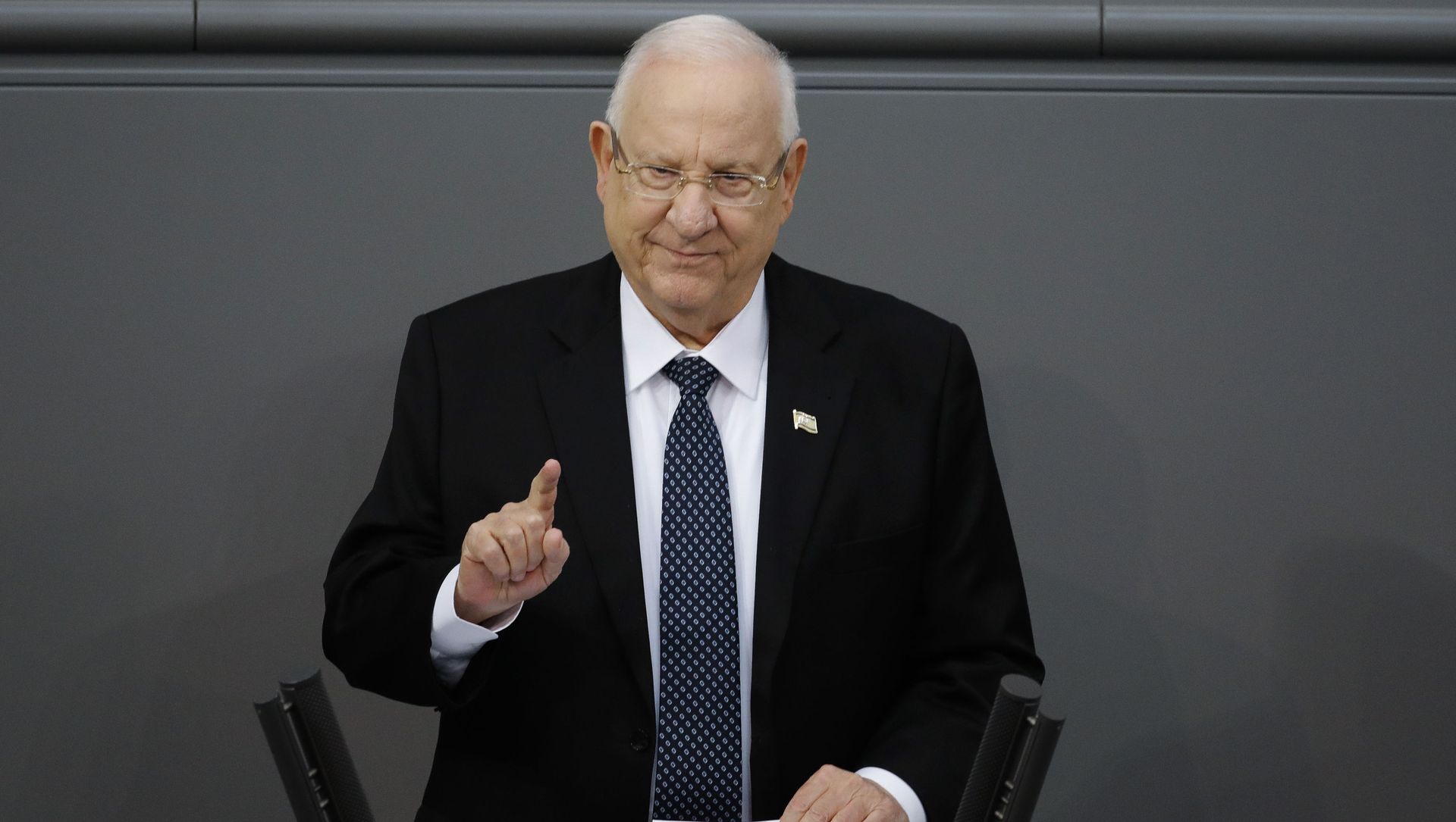 FILE - In this Jan. 29, 2020 file photo, Israel's President Reuven Rivlin delivers a speech during a special meeting of the German Parliament Bundestag commemorating the victims of the Holocaust, in Berlin, Germany FILE - In this Jan. 29, 2020 file photo, Israel's President Reuven Rivlin delivers a speech during a special meeting of the German Parliament Bundestag commemorating the victims of the Holocaust, in Berlin, Germany - Sputnik International, 1920, 13.05.2021