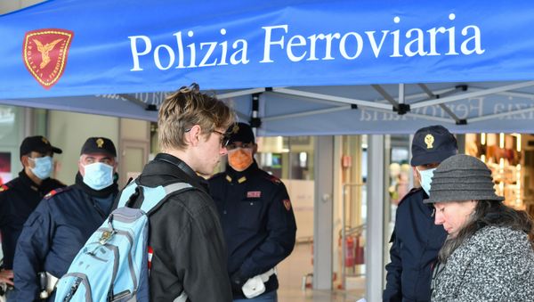 Police perform control checks on passengers at the Santa Lucia railway station in Venice on March 10, 2020, after Italy imposed unprecedented national restrictions on its 60 million people Tuesday to control the deadly COVID-19 coronavirus. Police perform control checks on passengers at the Santa Lucia railway station in Venice on March 10, 2020, after Italy imposed unprecedented national restrictions on its 60 million people Tuesday to control the deadly COVID-19 coronavirus. - Sputnik International