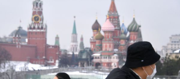 Tourists in Masks in Moscow - Sputnik International
