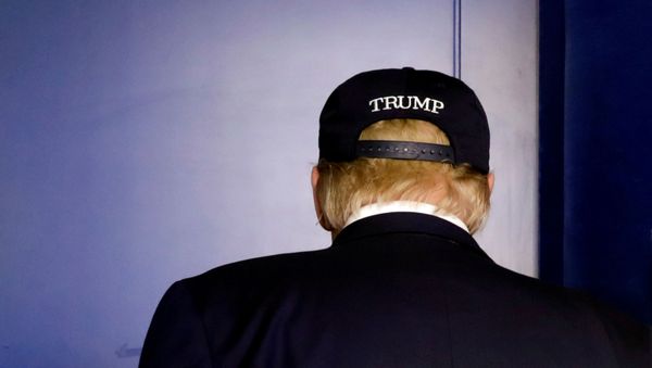 U.S. President Donald Trump leaves after a press briefing with members of the Coronavirus Task Force at the White House - Sputnik International