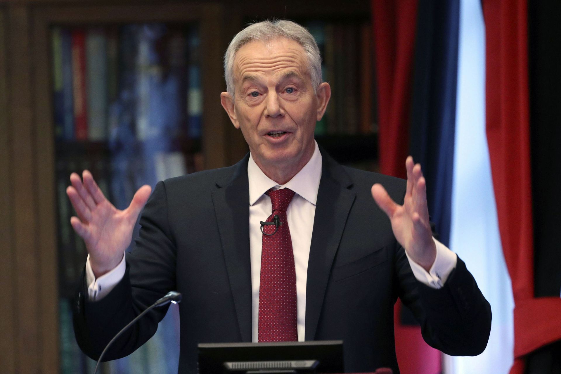 Former British prime minister Tony Blair gives a speech on the future of the Labour Party and progressive politics at the Hallam Conference Centre in central London, Wednesday Dec. 18, 2019. - Sputnik International, 1920, 03.10.2021