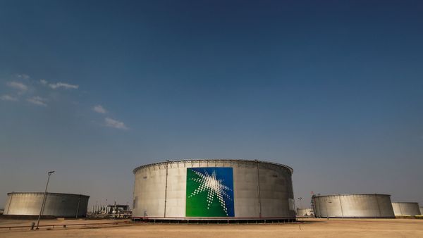 A view shows branded oil tanks at Saudi Aramco oil facility in Abqaiq, Saudi Arabia October 12, 2019. A view shows branded oil tanks at Saudi Aramco oil facility in Abqaiq, Saudi Arabia October 12, 2019. - Sputnik International