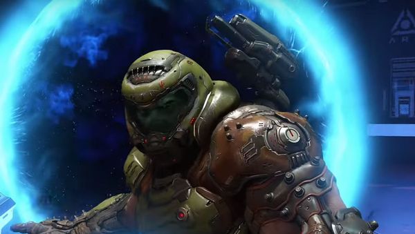 Doom Slayer, the protagonist from Id Software's Doom Eternal  - Sputnik International