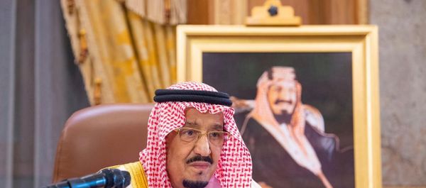 Saudi King Salman bin Abdulaziz delivers a televised speech regarding the outbreak of the coronavirus disease (COVID-19), in Riyadh, Saudi Arabia March 19, 2020 Saudi King Salman bin Abdulaziz delivers a televised speech regarding the outbreak of the coronavirus disease (COVID-19), in Riyadh, Saudi Arabia March 19, 2020 - Sputnik International