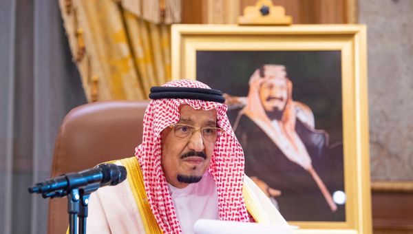 Saudi King Salman bin Abdulaziz delivers a televised speech regarding the outbreak of the coronavirus disease (COVID-19), in Riyadh, Saudi Arabia March 19, 2020 - Sputnik International