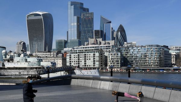A person works out with the City of London - Sputnik International