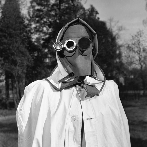 The face mask is recommended by a West German federal civil defense study group as protection against radioactive fallout in Hamburg, Germany, April 24, 1957. The face mask is recommended by a West German federal civil defense study group as protection against radioactive fallout in Hamburg, Germany, April 24, 1957. - Sputnik International