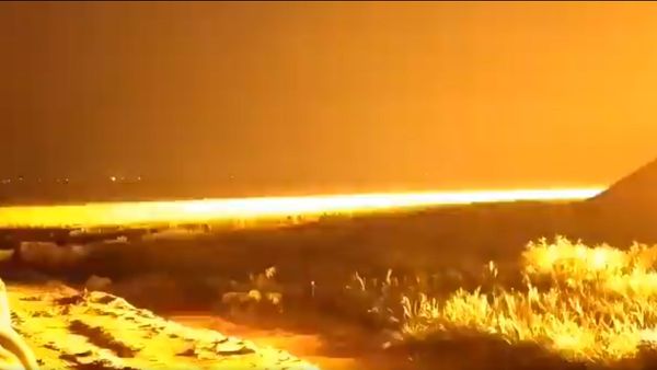 A screenshot from alleged footage of a counterattack by IDF against Hamas facilitites, 27-28 March, 2020 - Sputnik International