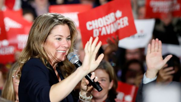 Sophie Gregoire Trudeau, the wife of Liberal leader and Canadian Prime Minister Justin Trudeau, campaigns for the upcoming election at the Musee de la nature et des sciences, in Sherbrooke, Quebec, Canada October 16, 2019. - Sputnik International
