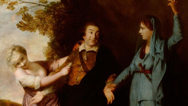 David Garrick between Tragedy and Comedy by Joshua Reynolds - Sputnik International