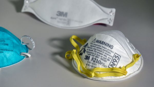 Various N95 respiration masks at a laboratory of 3M in Maplewood, Minnesota - Sputnik International