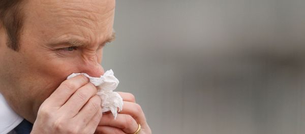 Health Secretary Matt Hancock blows his nose at the NHS Nightingale Hospital as the spread of the coronavirus disease (COVID-19) continues Health Secretary Matt Hancock blows his nose at the NHS Nightingale Hospital as the spread of the coronavirus disease (COVID-19) continues - Sputnik International