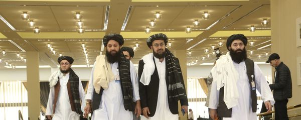 Afghanistan's Taliban delegation arrive for the agreement signing between Taliban and U.S. officials in Doha, Qatar, Saturday, Feb. 29, 2020. Afghanistan's Taliban delegation arrive for the agreement signing between Taliban and U.S. officials in Doha, Qatar, Saturday, Feb. 29, 2020. - Sputnik International