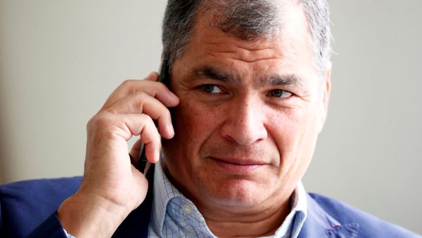 Ecuador's former president Correa is pictured ahead of an interview with Reuters in Brussels - Sputnik International