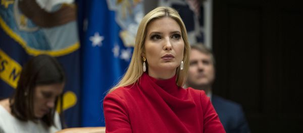 Ivanka Trump listens as President Donald Trump speaks during a conference call with banks on efforts to help small businesses during the coronavirus pandemic, at the White House, Tuesday, April 7, 2020, in Washington Ivanka Trump listens as President Donald Trump speaks during a conference call with banks on efforts to help small businesses during the coronavirus pandemic, at the White House, Tuesday, April 7, 2020, in Washington - Sputnik International
