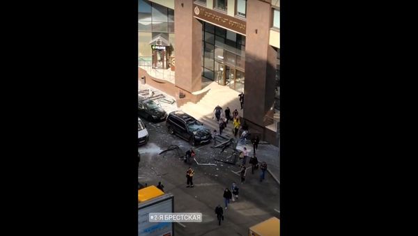 Explosion 09.04.2020 in Moscow in the business center on the 2nd Brestkaya Explosion 09.04.2020 in Moscow in the business center on the 2nd Brestkaya - Sputnik International