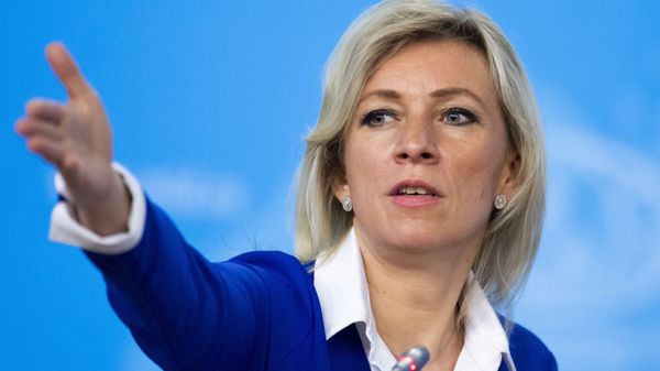 Russian Foreign Ministry spokesperson Maria Zakharova gestures as she attends Russian Foreign Minister Sergey Lavrov's annual roundup news conference summing up his ministry's work in 2019, in Moscow, Russia, Friday, Jan. 17, 2020.  - Sputnik International