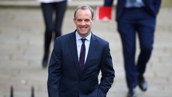 Britain's Secretary of State for Foreign affairs Dominic Raab arrives in Downing Street as the spread of the coronavirus disease (COVID-19) continues, London, Britain, April 8, 2020.  - Sputnik International