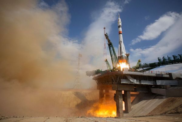 Launch of the 'Soyuz-2.1a' rocket carrier with the 'Soyuz MS-16' capsule carrying the ISS-63 crew from the Baikonur cosmodrome. - Sputnik International