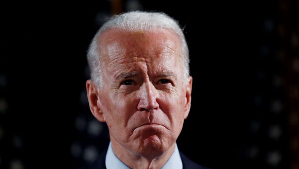 Democratic U.S. presidential candidate and former Vice President Joe Biden speaks about responses to the COVID-19 coronavirus pandemic at an event in Wilmington, Delaware, U.S., March 12, 2020. - Sputnik International
