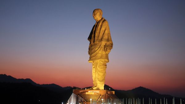 FILE PHOTO: General view of the Statue of Unity portraying Sardar Vallabhbhai Patel, one of the founding fathers of India, during its inauguration in Kevadia, in the western state of Gujarat, India, October 31, 2018. - Sputnik International