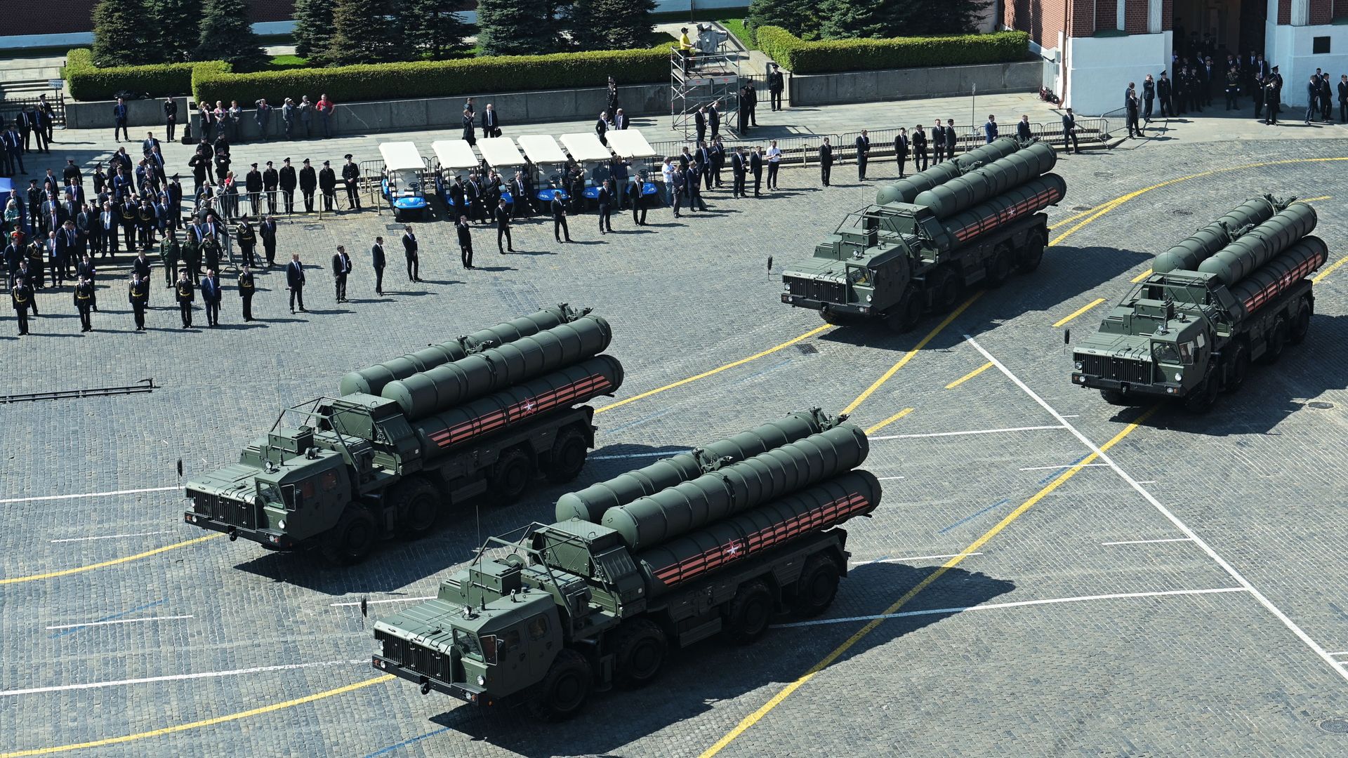 S-400 missile defence systems at the repetition of the Victory Day Parade, May 2019. S-400 missile defence systems at the repetition of the Victory Day Parade, May 2019. - Sputnik International, 1920, 19.03.2021