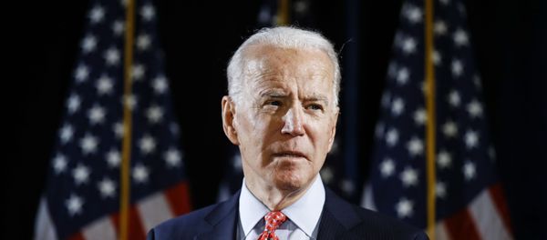 Democratic presidential candidate former Vice President Joe Biden speaks about the coronavirus Thursday, March 12, 2020, in Wilmington, Del. - Sputnik International