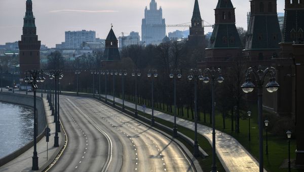 View of the Kremlin embankment from the Bolshoi Moskvoretsky bridge. - Sputnik International