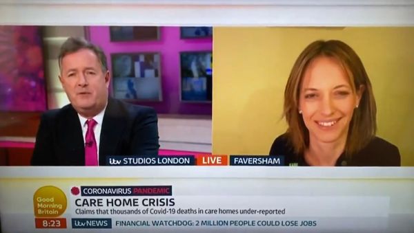 Piers Morgan and UK Care Minister 15 April No 2 - Sputnik International
