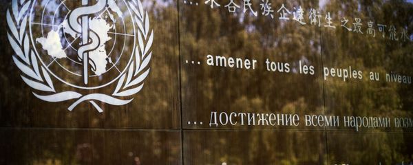 The logo of the World Health Organization is seen at the WHO headquarters in Geneva, Switzerland, Thursday, June 11, 2009 The logo of the World Health Organization is seen at the WHO headquarters in Geneva, Switzerland, Thursday, June 11, 2009 - Sputnik International