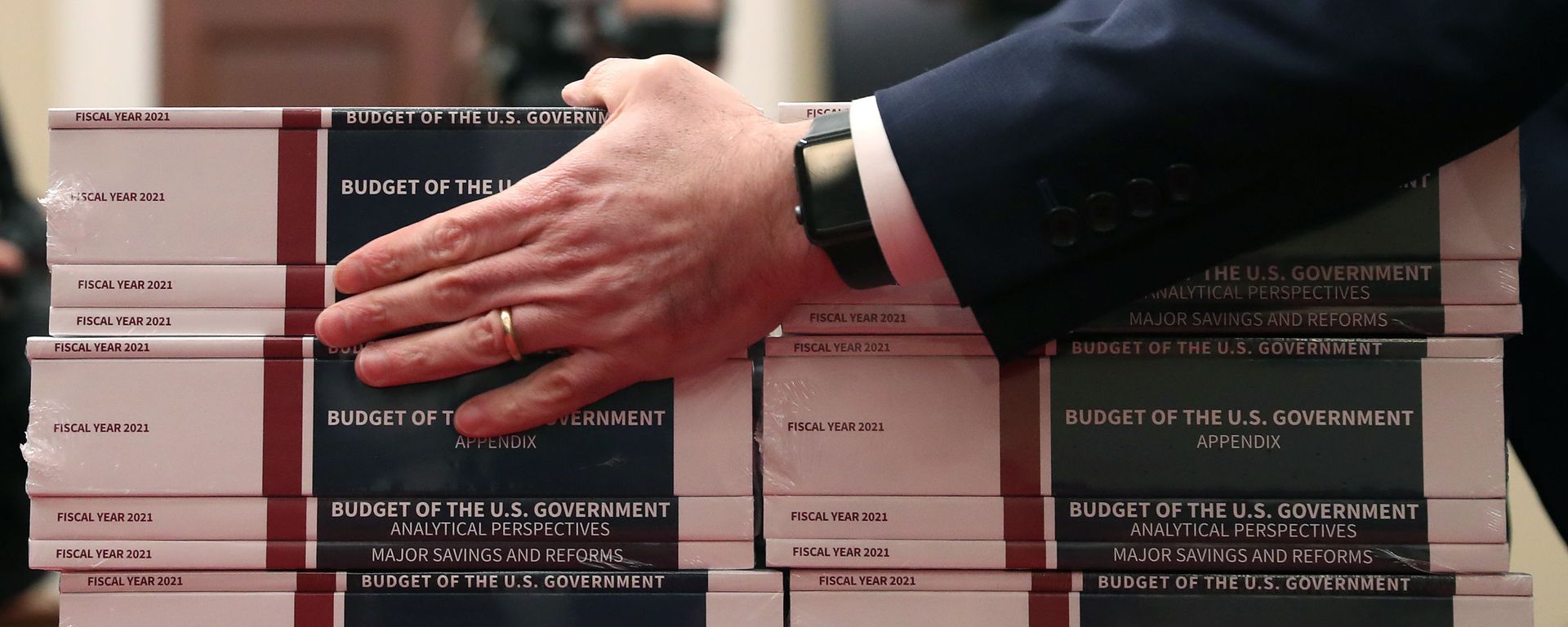 Copies of President Trump's FY2021 budget in Washington - Sputnik International, 1920, 09.03.2023