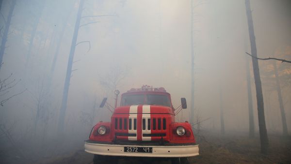 Chernobyl Fire - Sputnik International