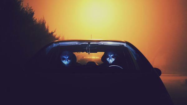 Two Alien Inside Car - Sputnik International