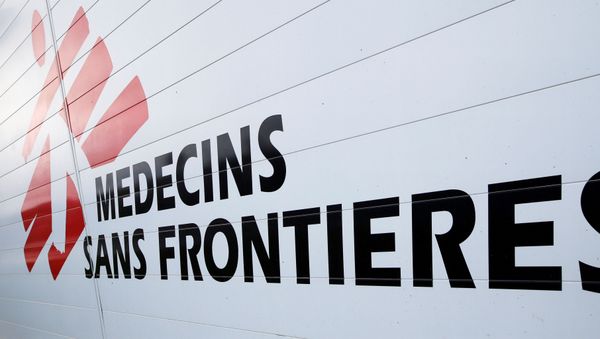 The logo of Medecins Sans Frontieres (MSF - Doctors Without Borders) is seen at the international medical humanitarian organisation MSF logistique centre in Merignac near Bordeaux, France, December 6, 2018 The logo of Medecins Sans Frontieres (MSF - Doctors Without Borders) is seen at the international medical humanitarian organisation MSF logistique centre in Merignac near Bordeaux, France, December 6, 2018 - Sputnik International