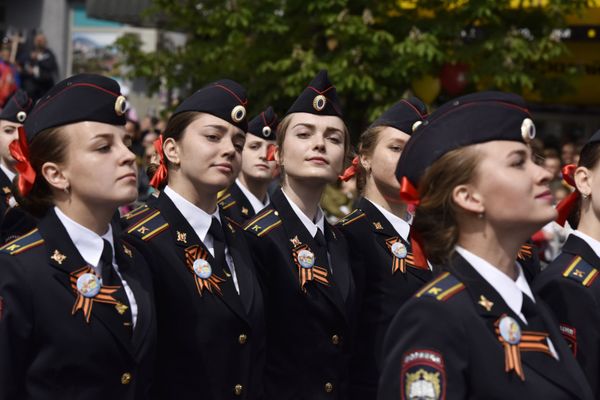 Beauties in Uniform: Stunning Russian Servicewomen During Victory Day Rehearsals Beauties in Uniform: Stunning Russian Servicewomen During Victory Day Rehearsals - Sputnik International