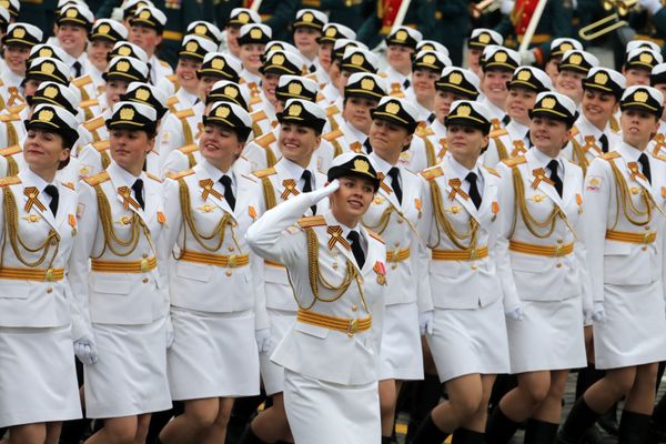 Beauties in Uniform: Stunning Russian Servicewomen During Victory Day Rehearsals Beauties in Uniform: Stunning Russian Servicewomen During Victory Day Rehearsals - Sputnik International