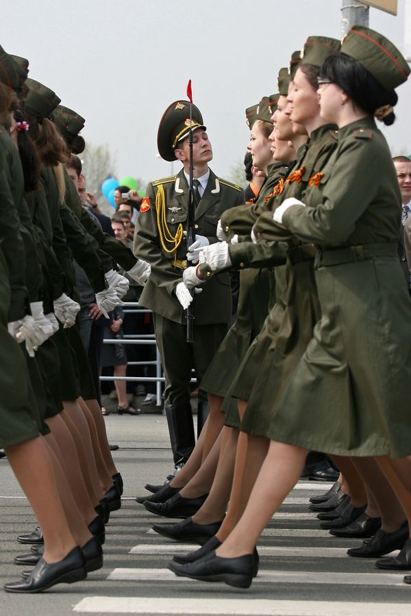 Beauties in Uniform: Stunning Russian Servicewomen During Victory Day Rehearsals Beauties in Uniform: Stunning Russian Servicewomen During Victory Day Rehearsals - Sputnik International