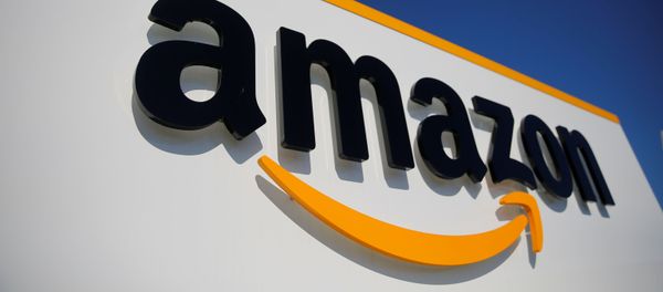 The logo of Amazon is seen at the company logistics center in Lauwin-Planque, northern France, April 22, 2020 after Amazon extended the closure of its French warehouses until April 25 included, following dispute with unions over health protection measures amid the coronavirus disease (COVID-19) outbreak - Sputnik International