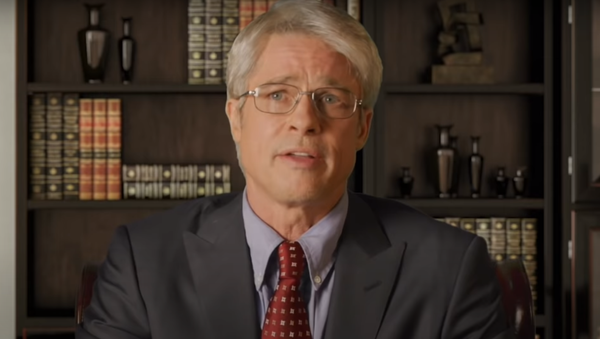 Screenshot of Brad Pitt portraying Dr. Anthony Fauci in Saturday Night Live, 25 April 2020 - Sputnik International