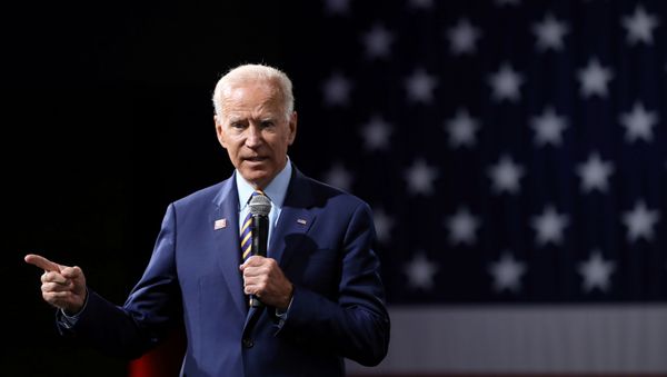 2020 Democratic U.S. presidential candidate and former Vice President Joe Biden speaks during the Presidential Gun Sense Forum in Des Moines, Iowa, U.S., August 10, 2019 2020 Democratic U.S. presidential candidate and former Vice President Joe Biden speaks during the Presidential Gun Sense Forum in Des Moines, Iowa, U.S., August 10, 2019 - Sputnik International