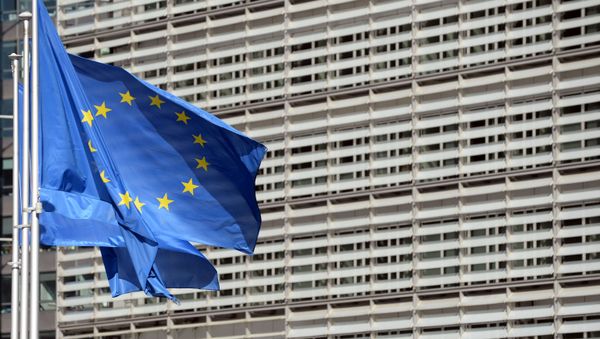 Outside view of the European Commission headquarters during the coronavirus disease (COVID-19) outbreak in Brussels, Belgium, April 23, 2020. - Sputnik International