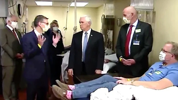 Mike Pence Tours Mayo Clinic Without Mask Despite Institution’s Pandemic Policy - Sputnik International
